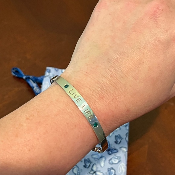 Brighton Silver Bracelet with Green Accents - Picture 7 of 8